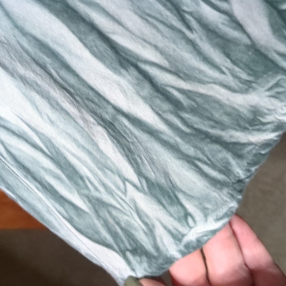 100 rayon embroidered double dyed 3/4 length sleeve mother of pearl button tunic - Picture 8 of 15